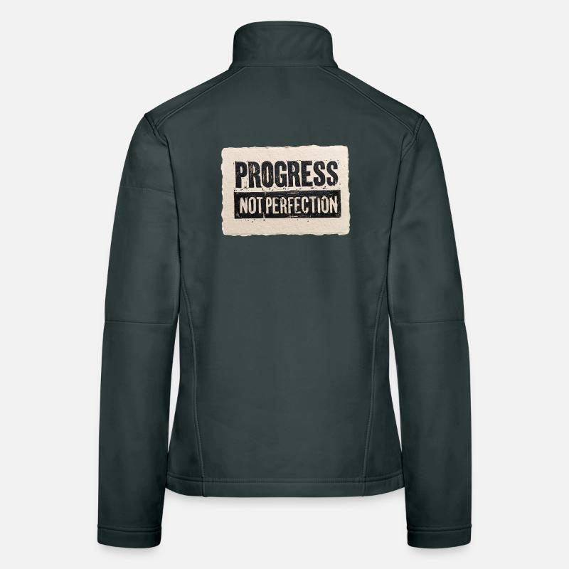 Progrès-pas-perfection Veste en tissu softshell Femme