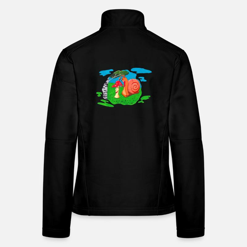 Mushroom front Women's Softshell Jacket
