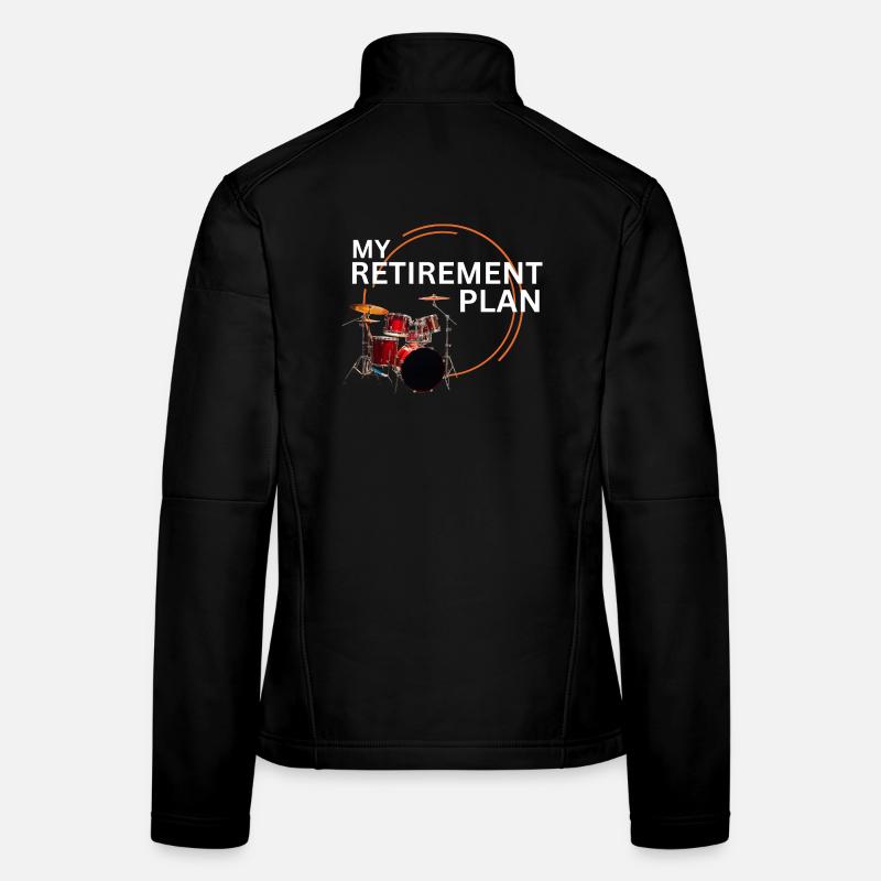 Retraite, batteur : mon plan de retraite Veste en tissu softshell Femme