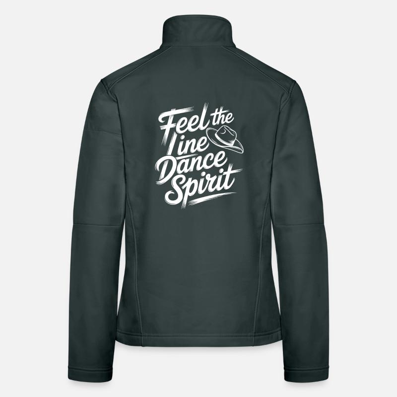 Script du Spirit Brush de la danse en ligne Veste en tissu softshell Femme