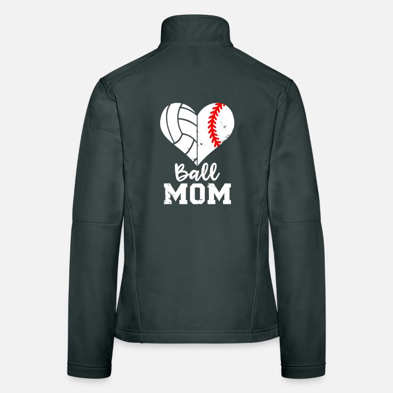 Split de cœur de la Ball Mom Veste en tissu softshell Femme