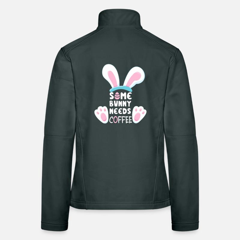 Ein Kaninchen braucht Kaffee Frauen Softshelljacke