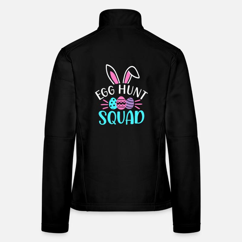 Escouade de chasse aux œufs Veste en tissu softshell Femme