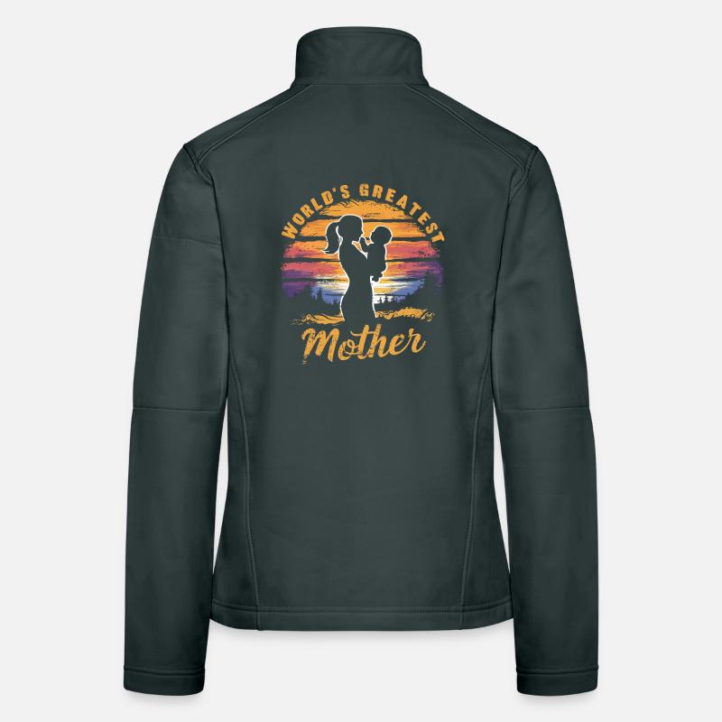 La plus grande mère du monde Veste en tissu softshell Femme