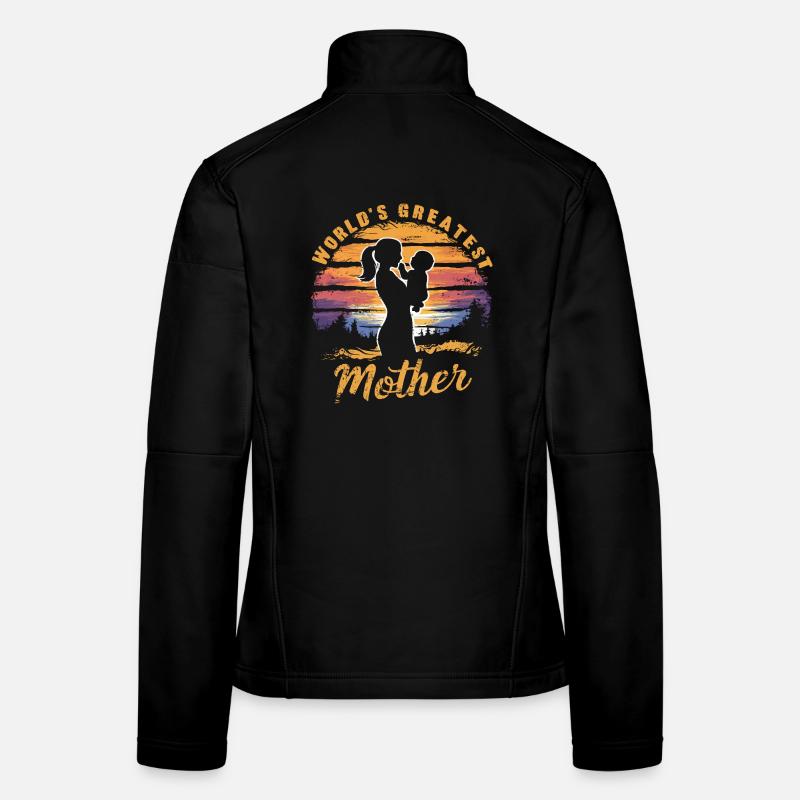 La plus grande mère du monde Veste en tissu softshell Femme