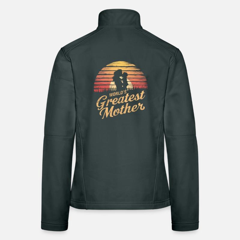 La plus grande mère du monde Veste en tissu softshell Femme