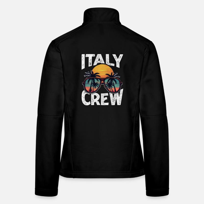 Équipe d’Italie Veste en tissu softshell Femme