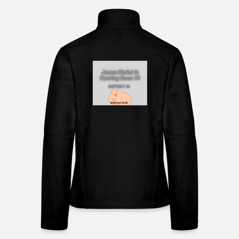 Jesus Christus kommt bald !! Frauen Softshelljacke
