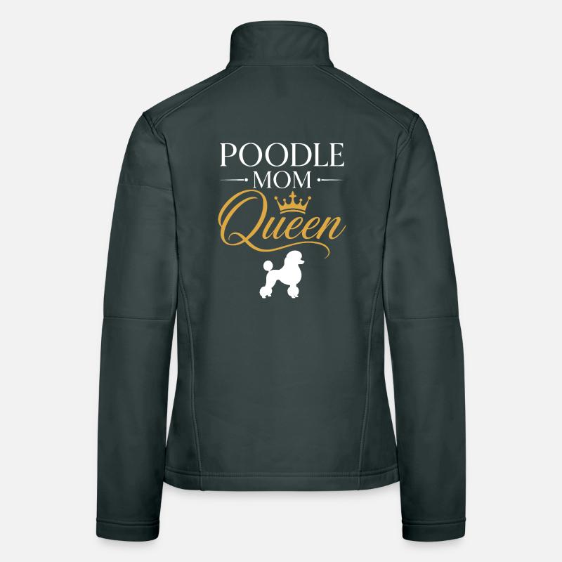 Poodle Queen Mom Crown Women's Softshell Jacket