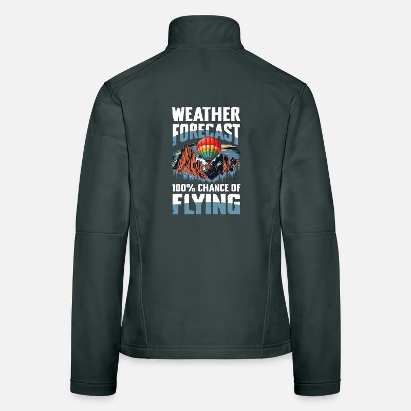 Prévisions météo : 100 % de chances de voler Veste en tissu softshell Femme