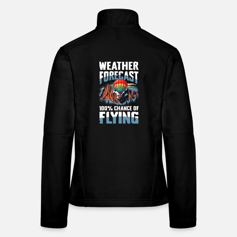 Prévisions météo : 100 % de chances de voler Veste en tissu softshell Femme