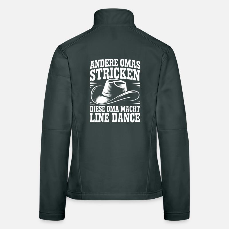 Line Dance Oma mit Cowboyhut Frauen Softshelljacke
