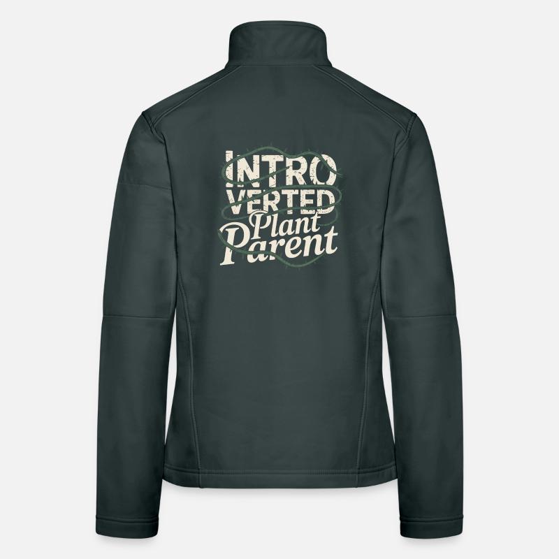 Introvertierter Pflanzenelternteil Frauen Softshelljacke