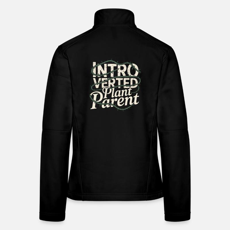 Parent de plante introverti Veste en tissu softshell Femme