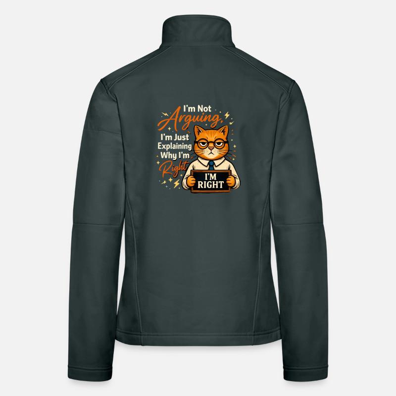 J’ai toujours raison, pas de raison Veste en tissu softshell Femme