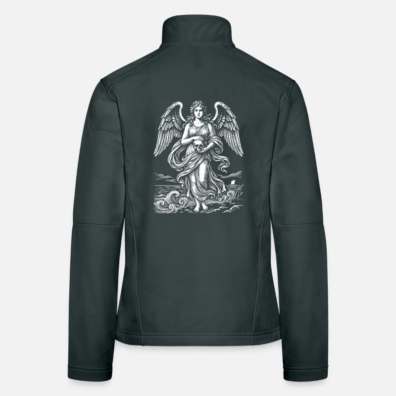 Seegestützte Venus mit Schädel Frauen Softshelljacke