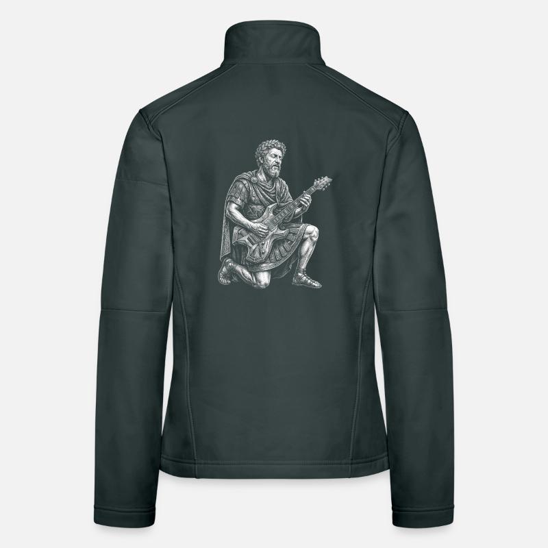 Marcus Aurelius joue de la guitare Veste en tissu softshell Femme