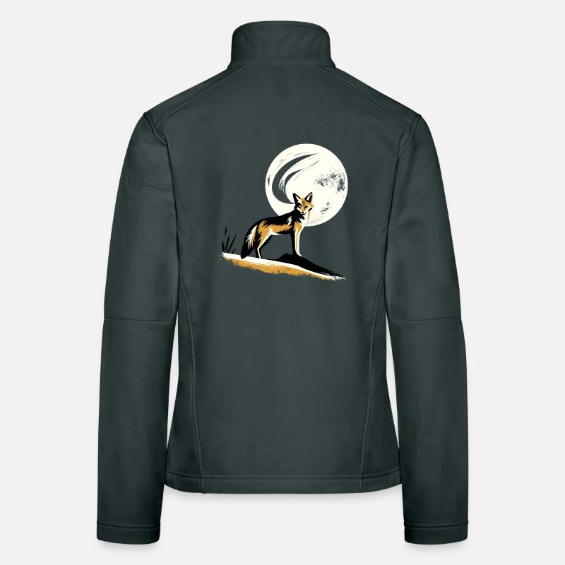 Chacal au clair de lune Veste en tissu softshell Femme