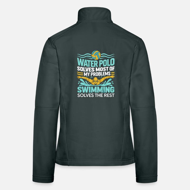 Water polo solves most of my problems Women's Softshell Jacket
