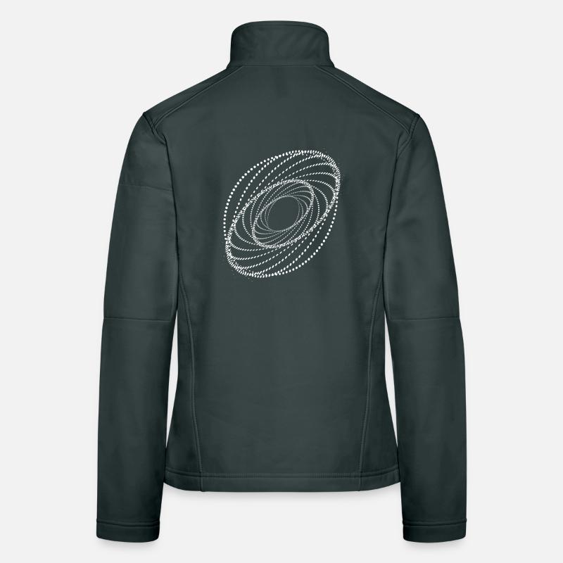 Dotted Spiral Vortex Women's Softshell Jacket