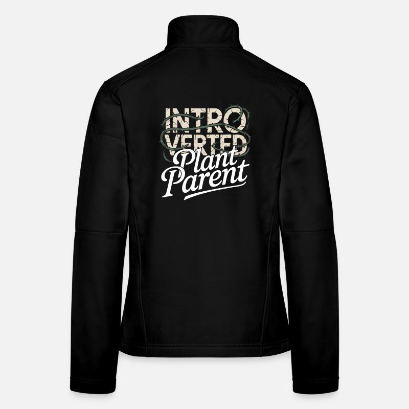 Introvertierter Pflanzenelternteil Frauen Softshelljacke