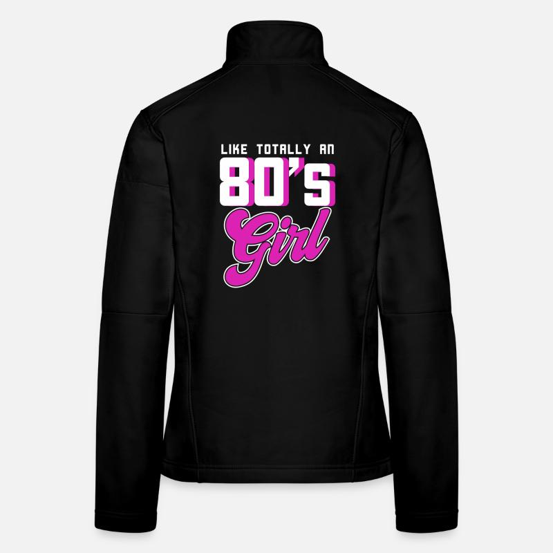 80s Neon Girl Retro Tee Women's Softshell Jacket