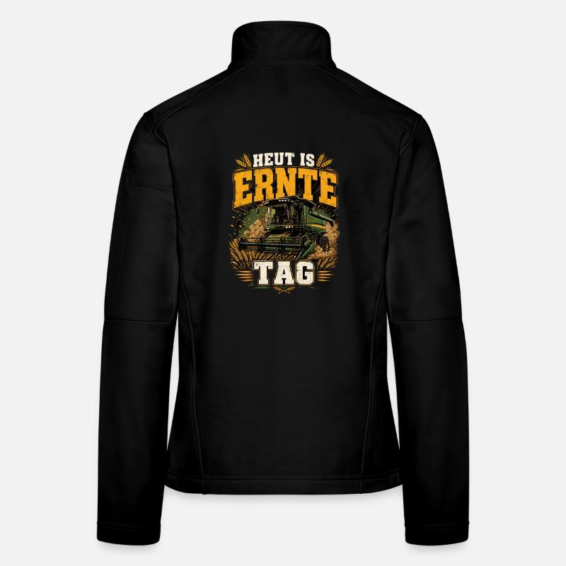  Heut Is Ernte Tag Mähdrescher Bauer Spruch Für Frauen Softshelljacke