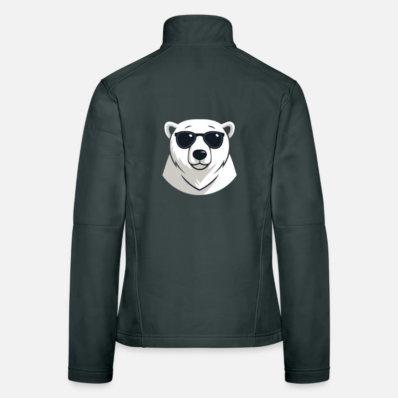 Eisbär mit dunkler Brille Frauen Softshelljacke