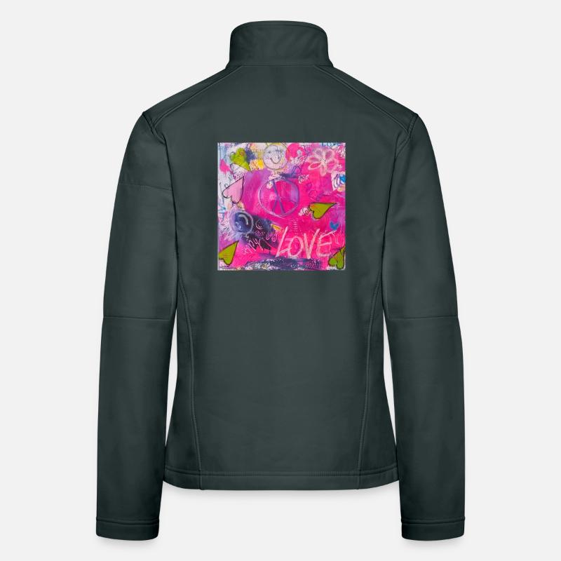 GRAFFITI LOVE - statement styles I chrart2wear Frauen Softshelljacke