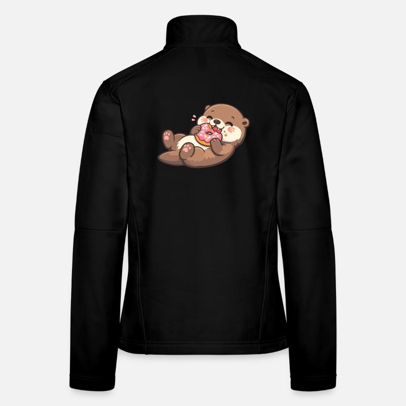 Kuschelbär mit Donut-Genuss Frauen Softshelljacke