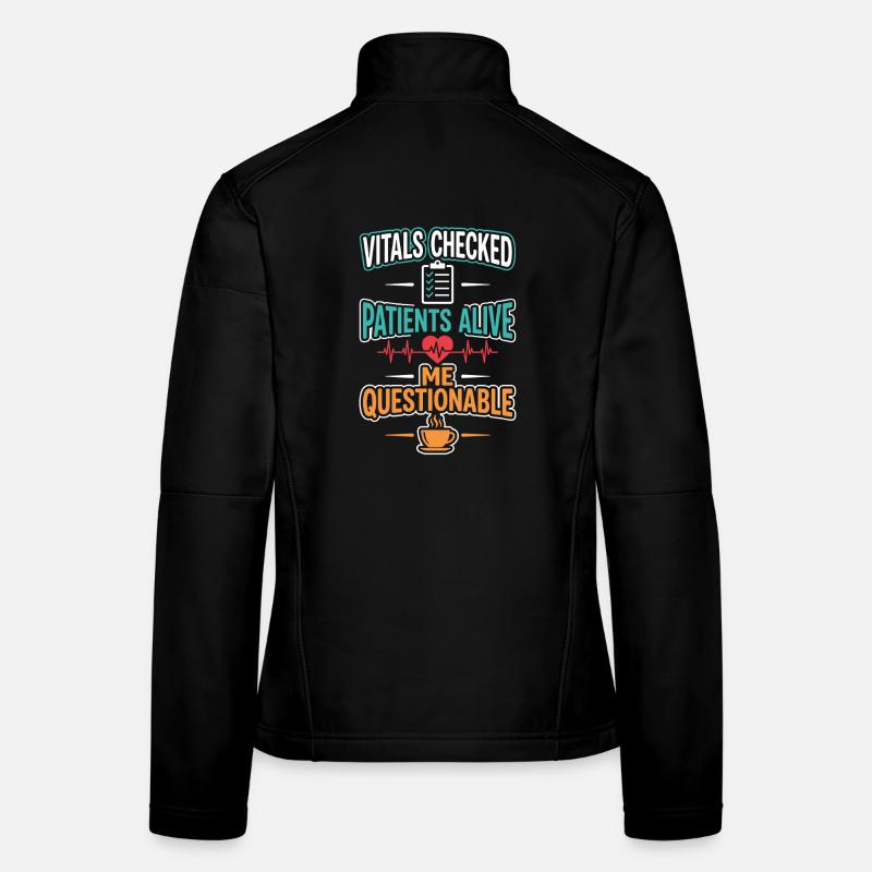 Nachtschicht-krankenschwester, Müde Frauen Softshelljacke