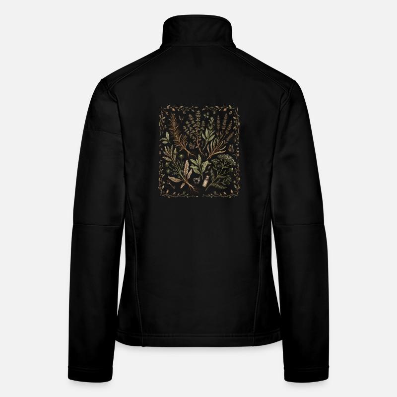 Médecine à base de plantes naturelles Veste en tissu softshell Femme