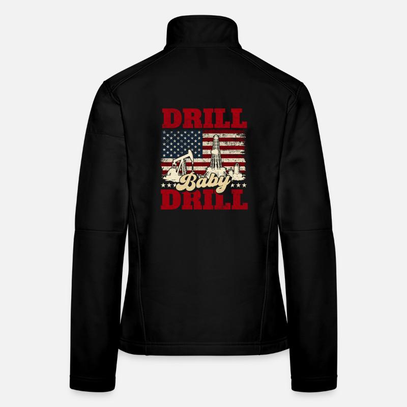 Drill Baby Bohrer Ölfeldarbeiter Frauen Softshelljacke