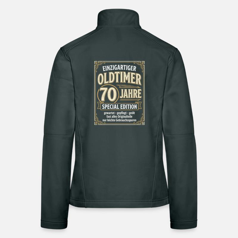 Einzigartiger Oldtimer 70 Jahre Special Edition Frauen Softshelljacke