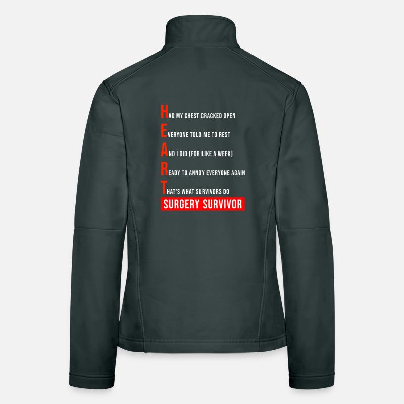 Ich habe eine offene Herzoperation überlebt Frauen Softshelljacke