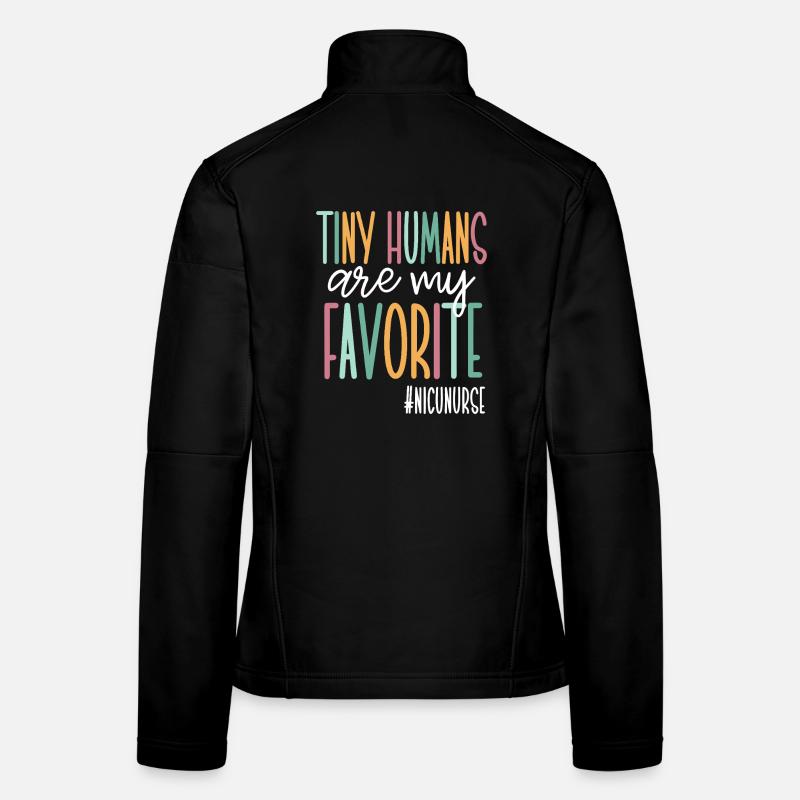Les petits humains sont mes préférés Veste en tissu softshell Femme