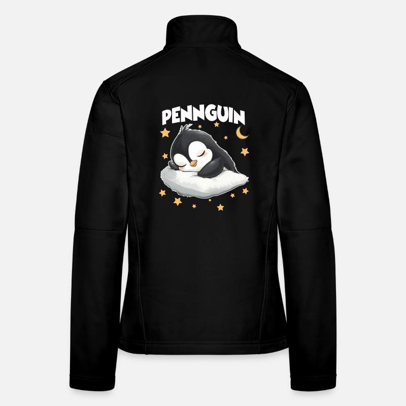 Pennguin Pinguin Schlafmützen Langschläfer Kuschel Frauen Softshelljacke