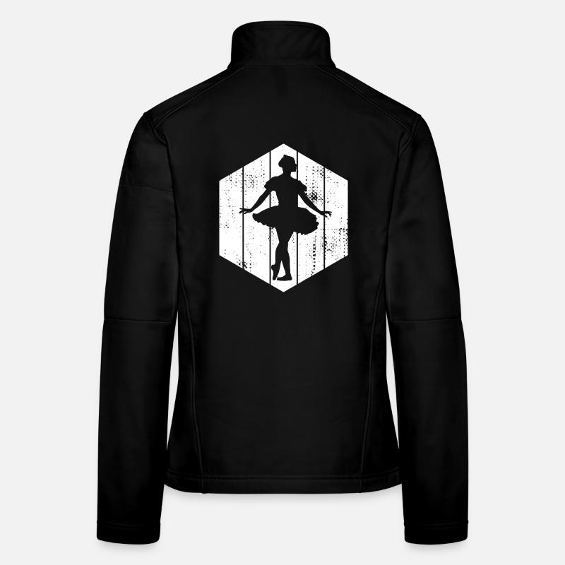 Ballett Mädchen Zeichnung Frauen Softshelljacke