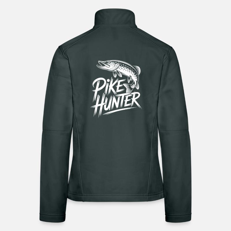 Raubfisch Angler Frauen Softshelljacke