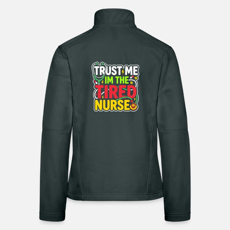 Nachtschicht-krankenschwester, Müde Frauen Softshelljacke
