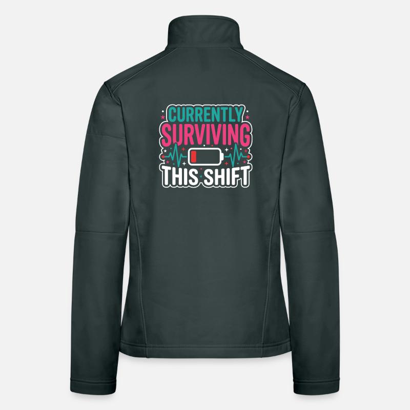 Nachtschicht-krankenschwester, Müde Frauen Softshelljacke