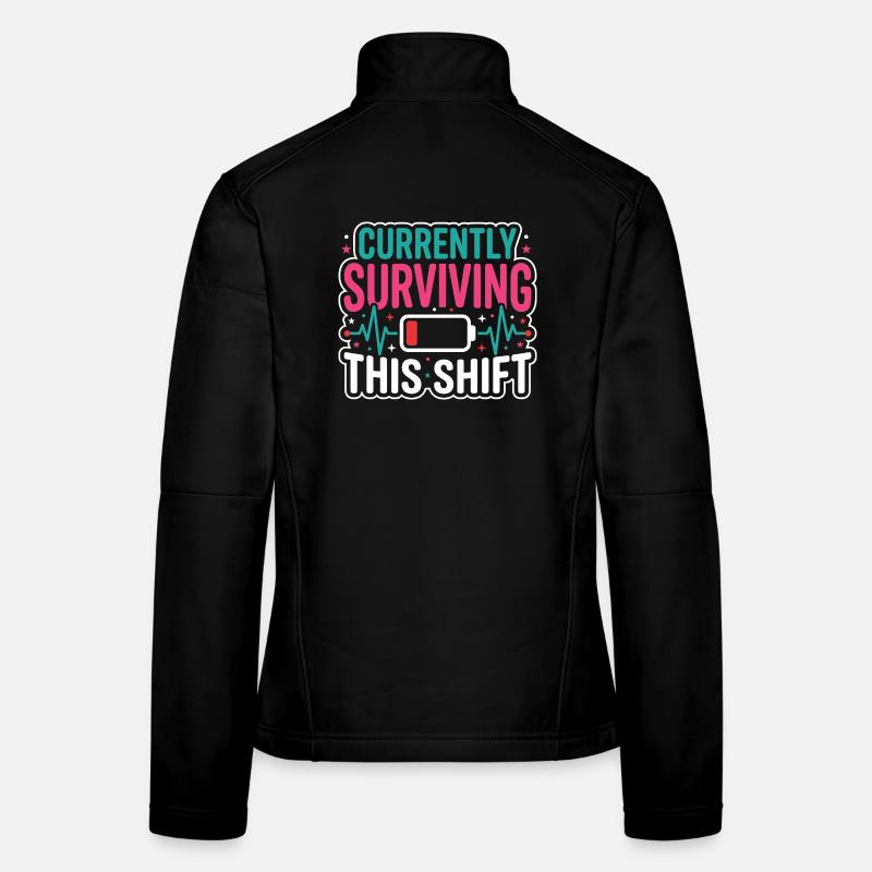 Nachtschicht-krankenschwester, Müde Frauen Softshelljacke
