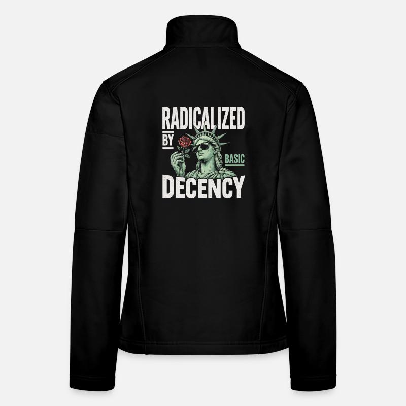 Radicalized by Decency Statue Frauen Softshelljacke