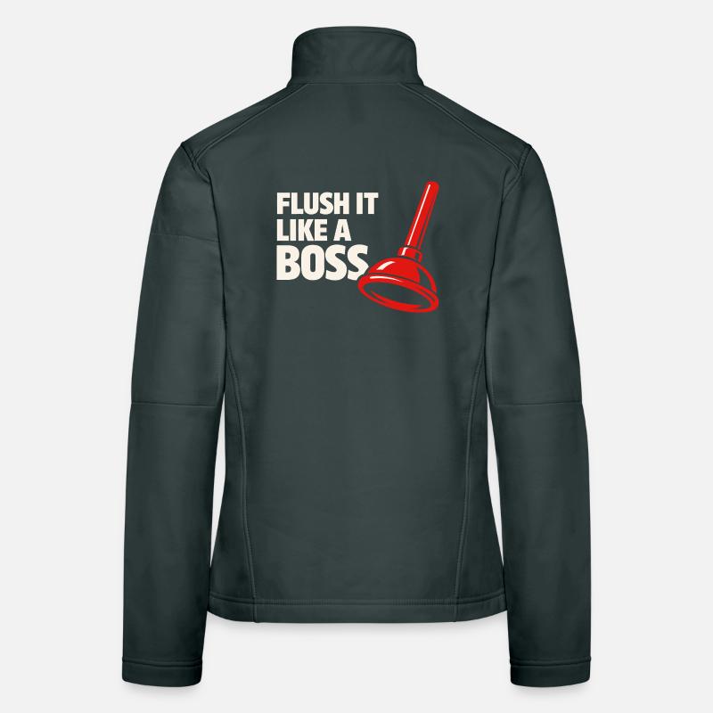 Rinse It Like a Chef | Plumber Humor Women's Softshell Jacket