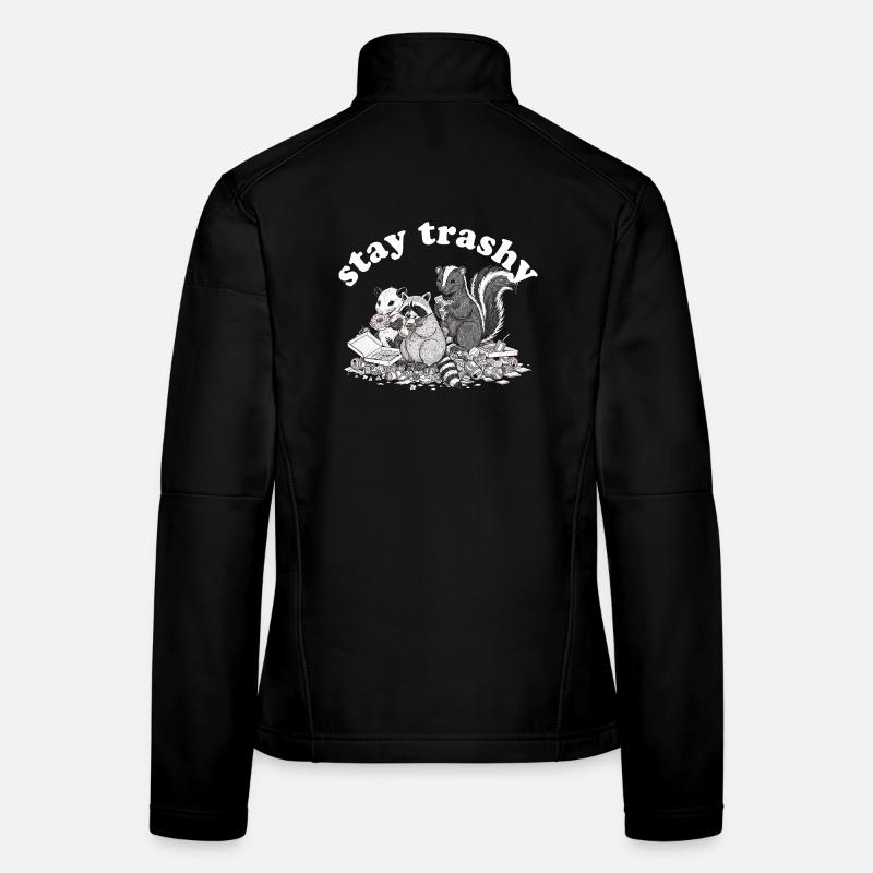 Reste Raton laveur Opossum Skunk Veste en tissu softshell Femme