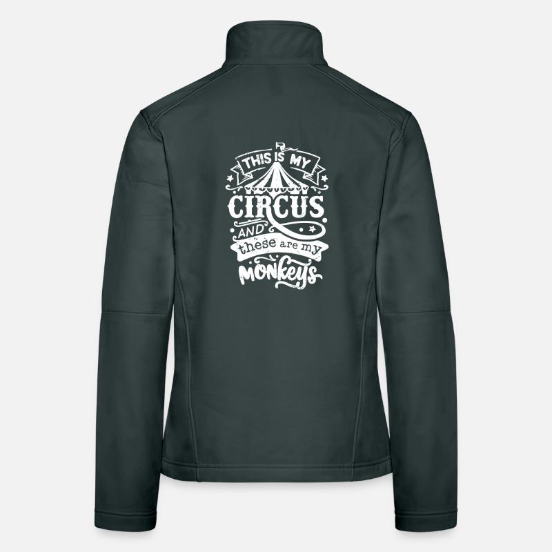 C’est mon cirque et voici mes singes Veste en tissu softshell Femme