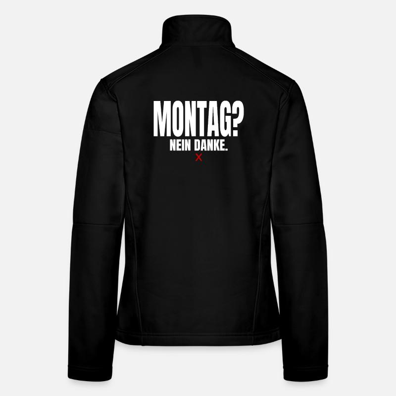 Montag? Nein Danke Frauen Softshelljacke