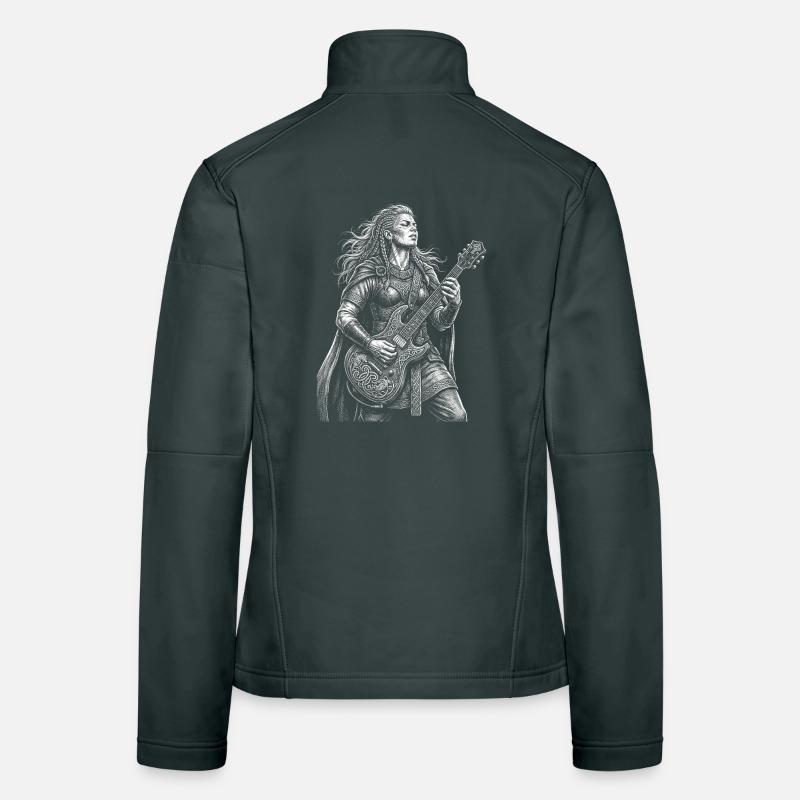 Boudicca/Boudica spielt E-Gitarre Frauen Softshelljacke