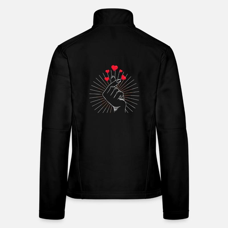 Éclat des Cœurs Pincés Veste en tissu softshell Femme