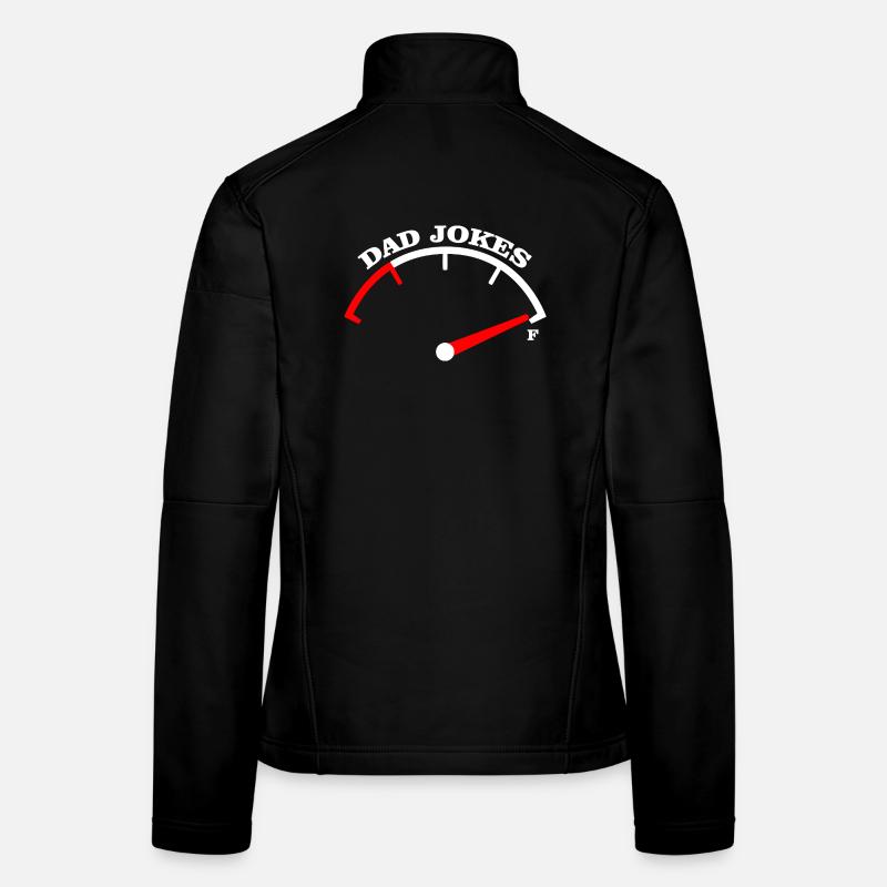 Papa-Witze Meter-Abschlag-Design Frauen Softshelljacke